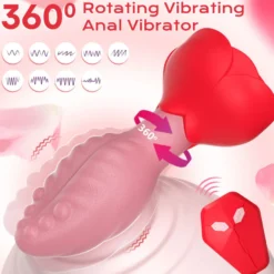 Anal Vibrator Plug Vibration App GM-561 Rot