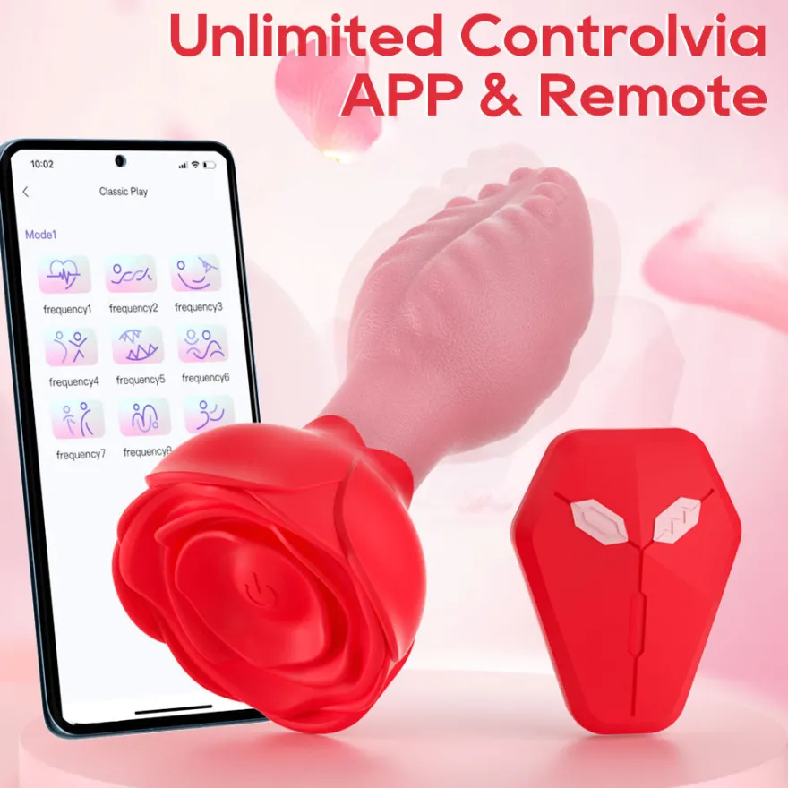 Anal Vibrator Plug Vibration App GM-561 Rot