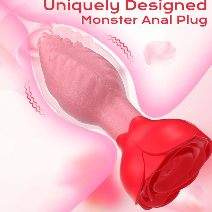 Anal Vibrator Plug Vibration App GM-561 Rot