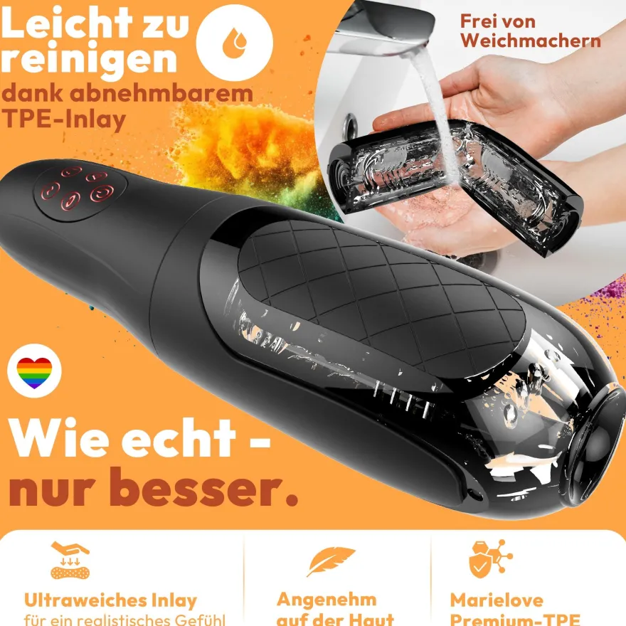 Automatischer Masturbator mit Vibration & Saugfunktion
