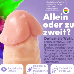 21cm Dildo no Vibrator Sex Toy Saugnapf Penis Anal PVC 3D Adern Hoden