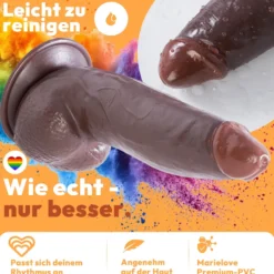 21cm Dildo no Vibrator Sex Toy Saugnapf Penis Anal PVC 3D Adern Hoden