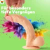 25cm Dildo no Vibrator Sex Toy Saugnapf Penis Anal PVC 3D Adern Hoden