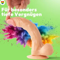 25cm Dildo no Vibrator Sex Toy Saugnapf Penis Anal PVC 3D Adern Hoden