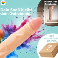 25cm Dildo no Vibrator Sex Toy Saugnapf Penis Anal PVC 3D Adern Hoden