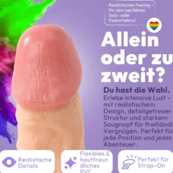 26cm Dildo no Vibrator Sex Toy Saugnapf Penis Anal PVC 3D Adern Hoden