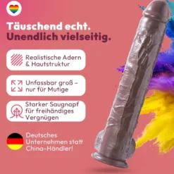 49cm XXL Dildo 3D Adern Hoden