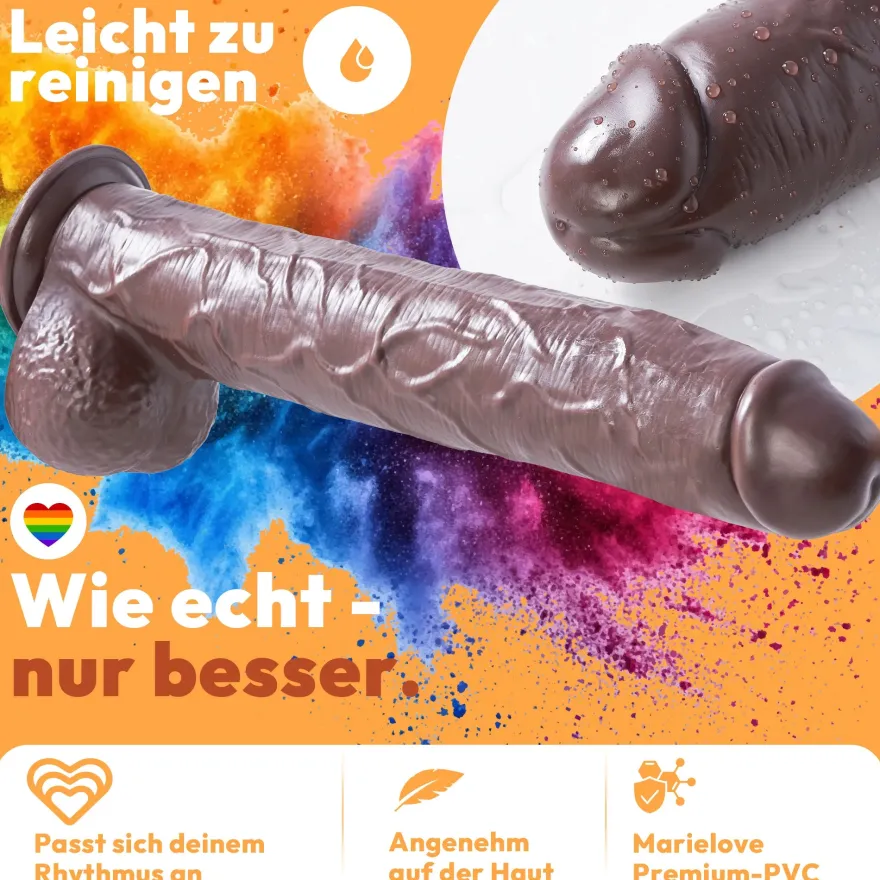 49cm XXL Dildo 3D Adern Hoden