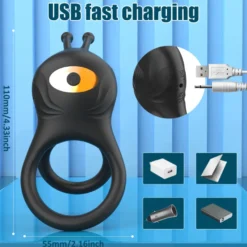 Cock Penis Hoden Ring Vibrator Akku GM-477