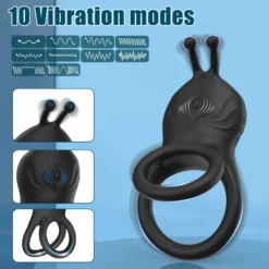Cock Penis Hoden Ring Vibrator Akku GM-477