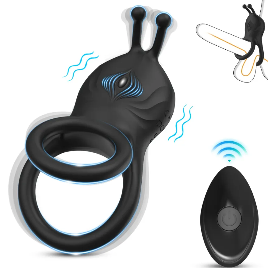 Cock Penis Hoden Ring Vibrator Akku GM-477