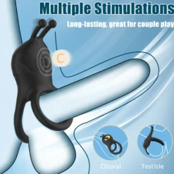 Cock Penis Hoden Ring Vibrator Akku GM-477