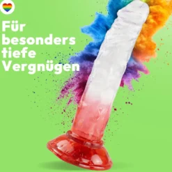 Dildo 20cm mit Saugnapf – Realistisch, 4 Farben