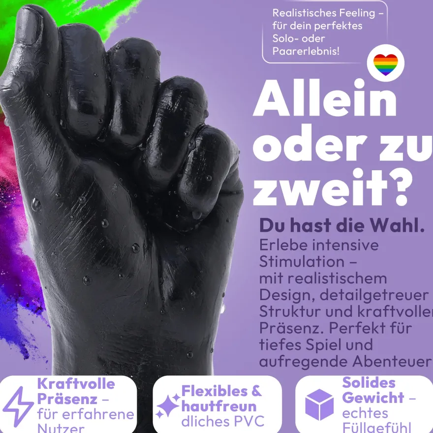 Dildo Fisthand - Riesendildo - Sexspielzeug Arm Fisting Fetisch BDSM 37 cm Lang