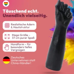 Dildo Fisthand - Riesendildo - Sexspielzeug Arm Fisting Fetisch BDSM 37 cm Lang