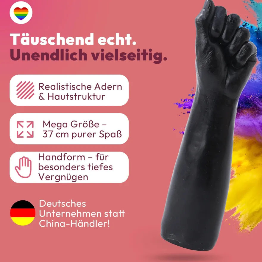 Dildo Fisthand - Riesendildo - Sexspielzeug Arm Fisting Fetisch BDSM 37 cm Lang