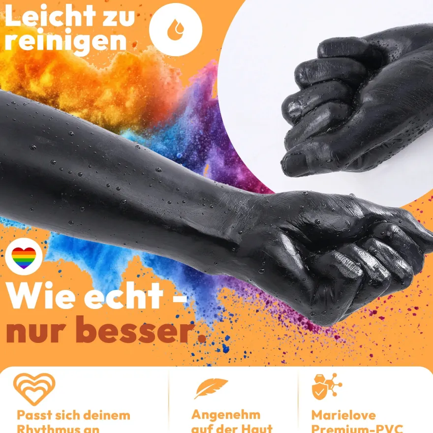Dildo Fisthand - Riesendildo - Sexspielzeug Arm Fisting Fetisch BDSM 37 cm Lang