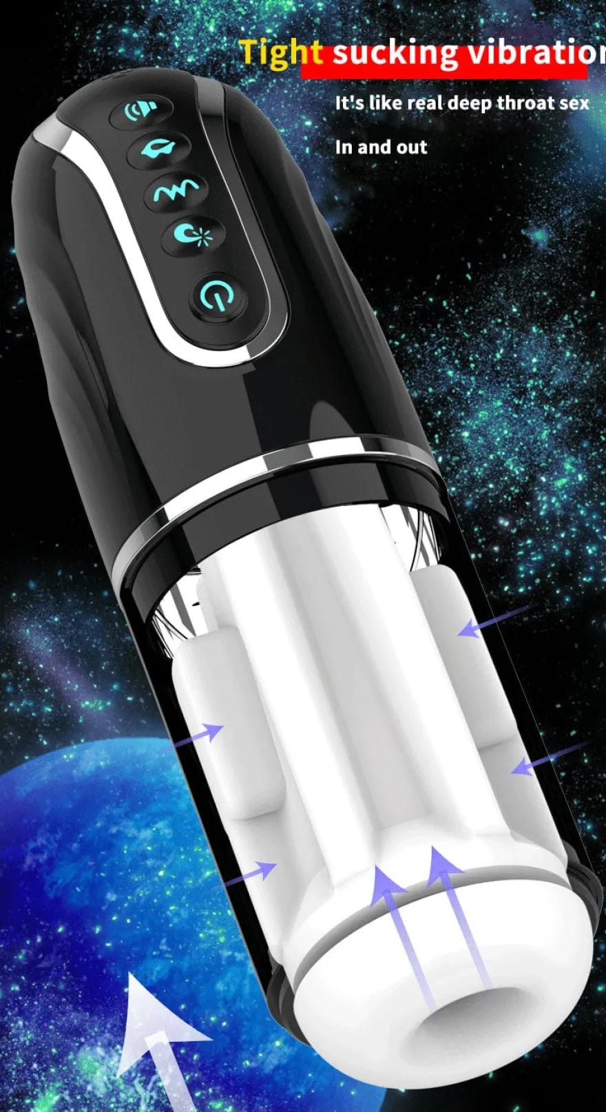 Elektrischer Masturbator Blowjob Simulator App Steuerung