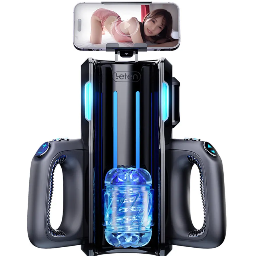 Elektrischer Masturbator Blowjob Simulator mit Smartphone Halterung