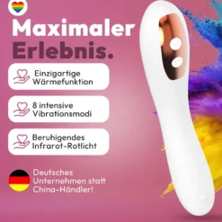G-Punkt Vibrator mit Wärmefunktion & Rotlicht