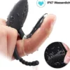 3in1 Penisring Paarvibrator mit Zunge, Analvibrator & Klitorisstimulator