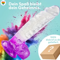 Kräftiger Dildo mit Saugnapf 24 cm