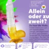 Langer Dildo mit Saugnapf 28,5 cm 4 Farben