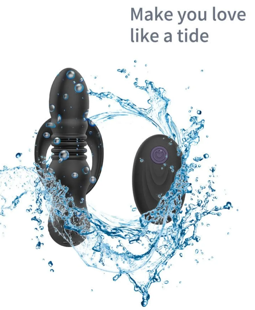 marielove Analvibrator Penis-Hoden-Ring mit Analvibrator