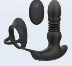 marielove Analvibrator Penis-Hoden-Ring mit Analvibrator