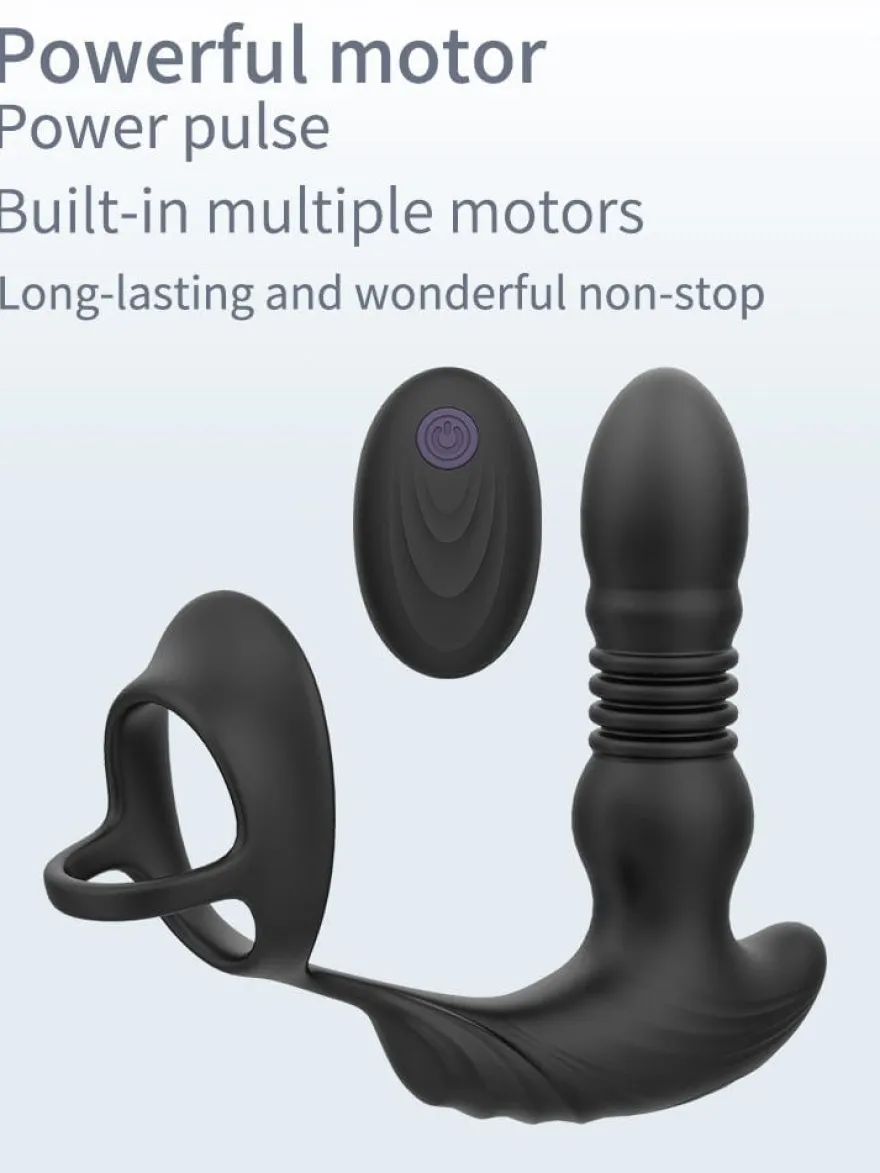 marielove Analvibrator Penis-Hoden-Ring mit Analvibrator