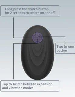marielove Analvibrator Penis-Hoden-Ring mit Analvibrator