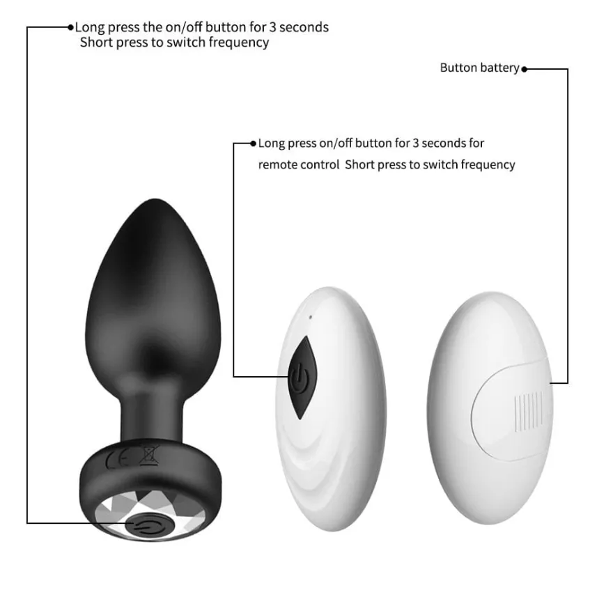 marielove Anal Vibrator Plug mit Fernbedienung