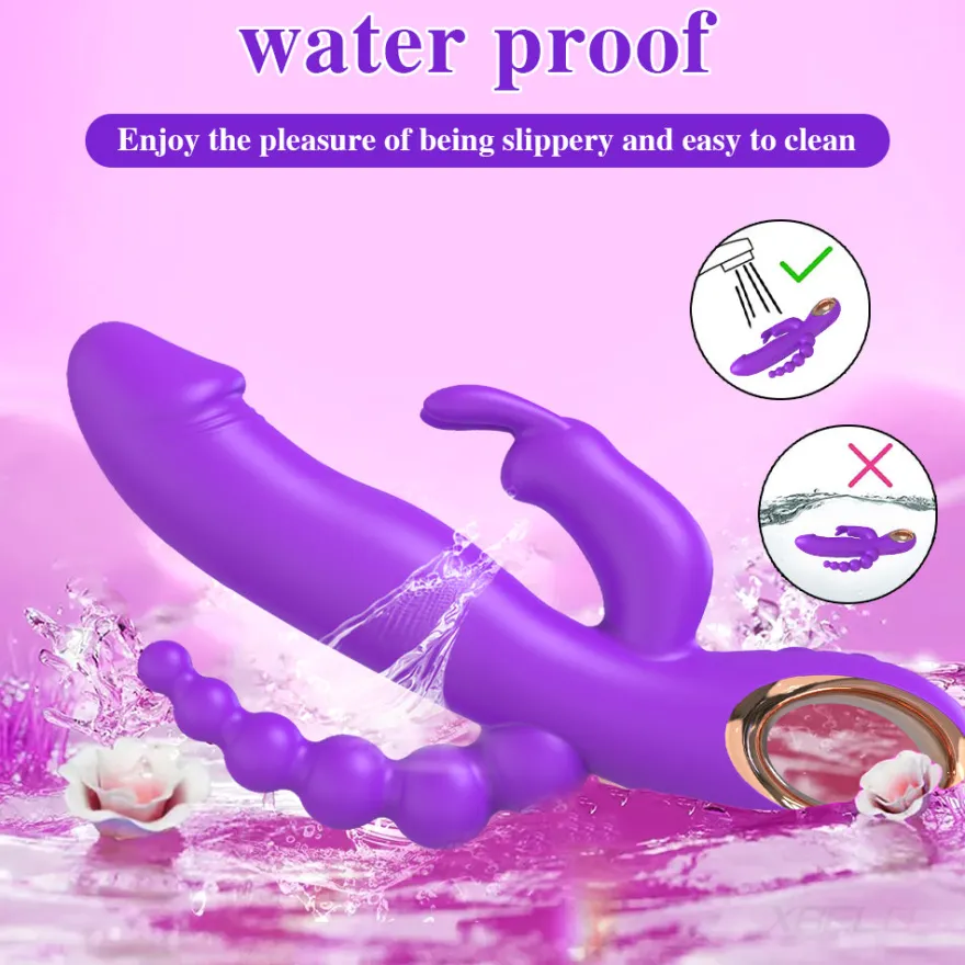 marielove 20cm Rabbit Vibrator 3in1 Stimulation