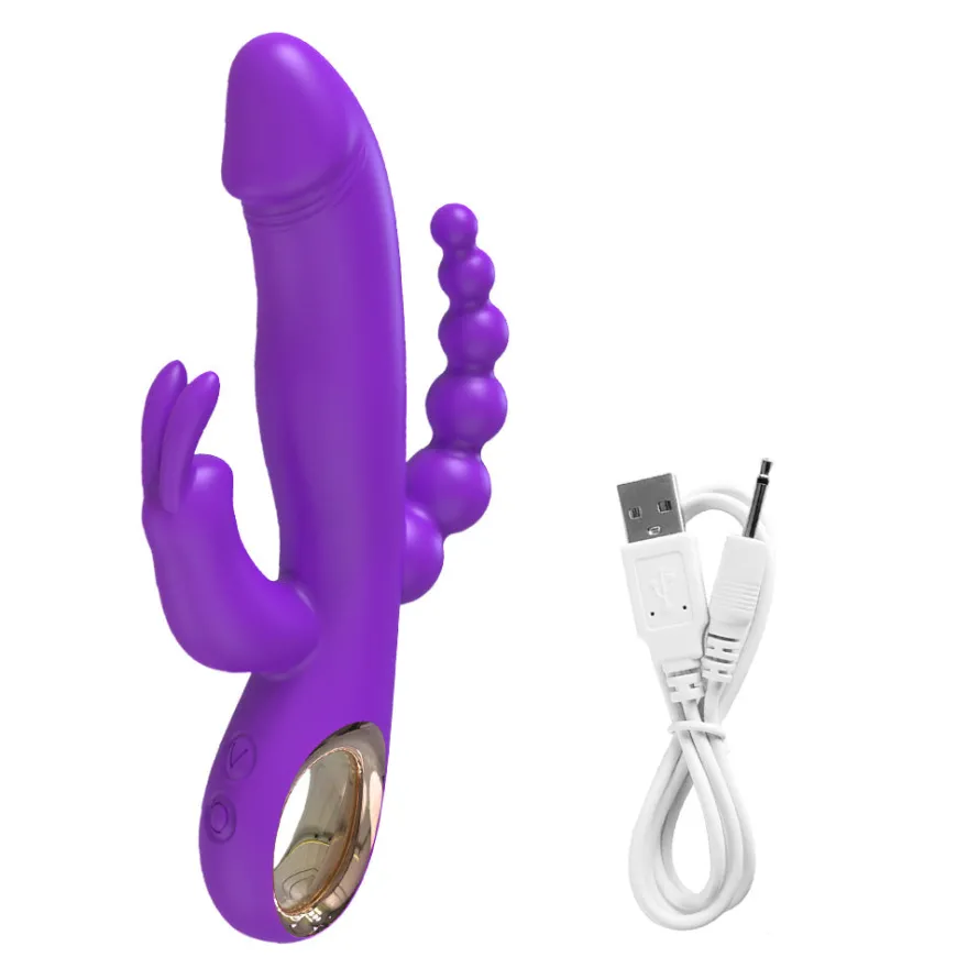 marielove 20cm Rabbit Vibrator 3in1 Stimulation
