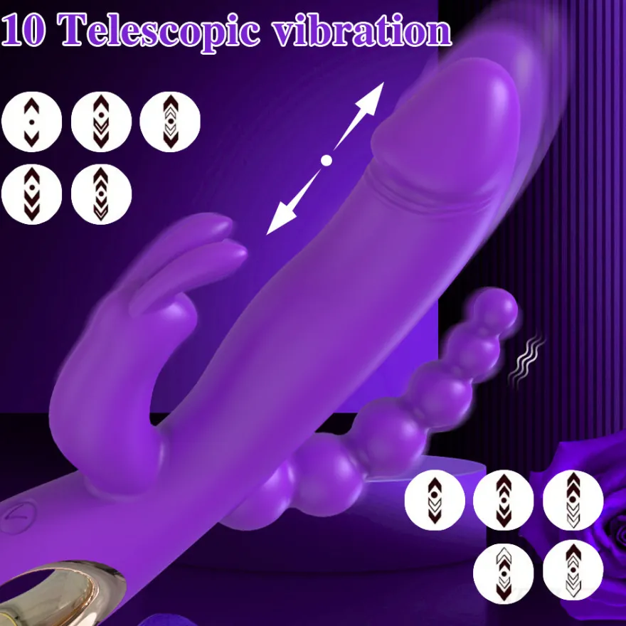 marielove 20cm Rabbit Vibrator 3in1 Stimulation