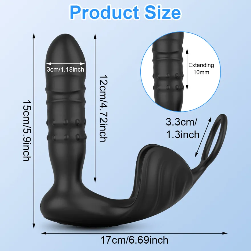marielove Cockring mit Prostata und Hoden Vibrator mit App