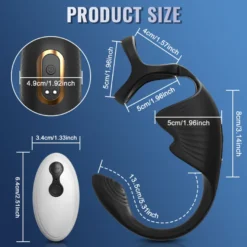 marielove Cockring mit Prostata und Hoden Vibrator mit Fernbedienung