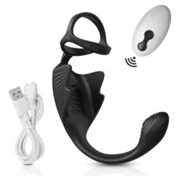 marielove Cockring mit Prostata und Hoden Vibrator mit Fernbedienung