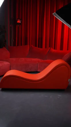 Marielove Erotischer Sex Chair Lounger–Ergonomisches Liebesmöbel für Vielseitige Positionen–Verstärkter Holzrahmen & Hochdichter Schaumstoff – 160cm