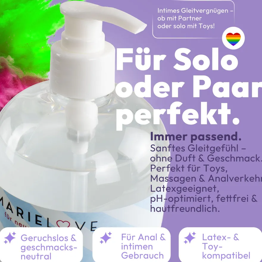 Marielove Gleitgel auf Wasserbasis 1000ml geschmackslos
