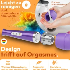 marielove Magic Wand Vibrator Magic Wand Akku Lila