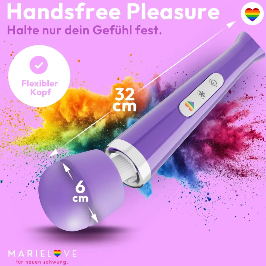 marielove Magic Wand Vibrator Magic Wand Akku Lila