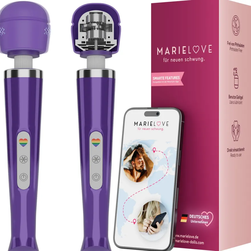 marielove Magic Wand Vibrator Magic Wand Akku Lila