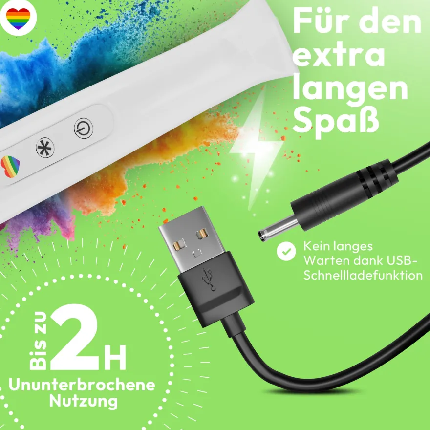 marielove Magic Wand Vibrator Magic Wand Akku Weiß