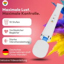 marielove Magic Wand Vibrator Magic Wand Akku Weiß