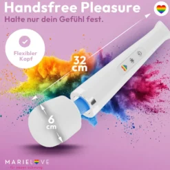 marielove Magic Wand Vibrator Magic Wand Akku Weiß