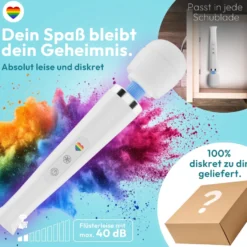 marielove Magic Wand Vibrator Magic Wand Akku Weiß