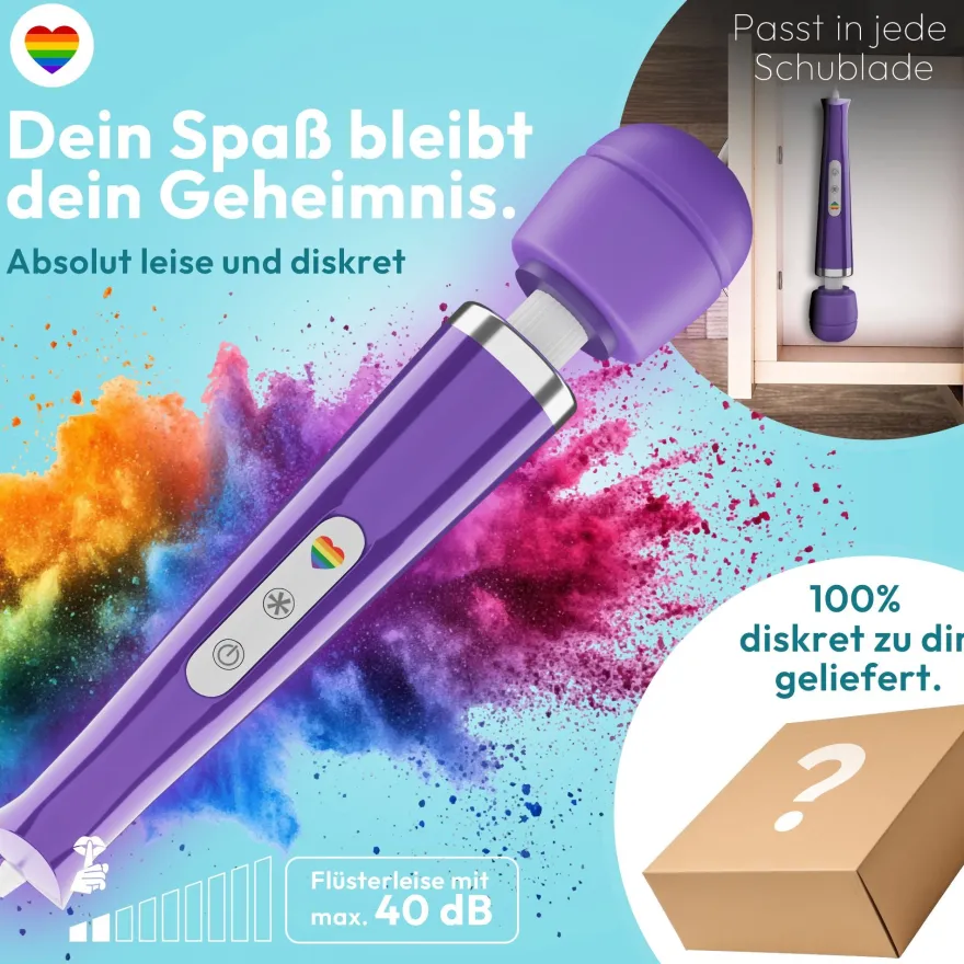 marielove Magic Wand Vibrator Magic Wand Netz Lila