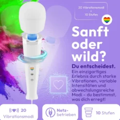 marielove Magic Wand Vibrator Magic Wand Netz Weiß