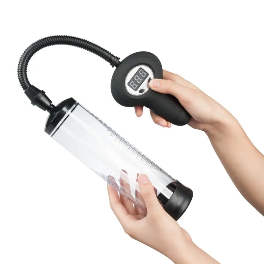 marielove Penis Pumpe elektrisch mit LCD Manometer